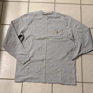 Carhartt Men's Heather Gray Long Sleeve Tee XL TALL ORIGINAL FIT